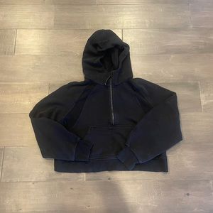 Lululemon Black Half Zip Oversized Scuba Hoodie Size M/L